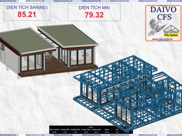 Nhà lắp ghép thép nhẹ G550 cold formed steel Viet Nam